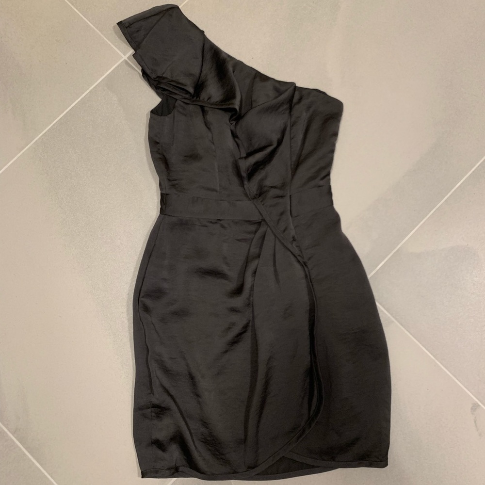 BCBGeneration Ruffle One Shoulder Mini Dress - Picture 5 of 8
